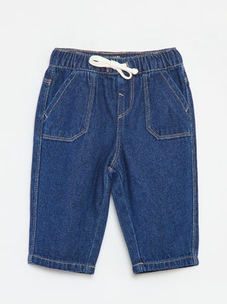 Pantalón vaquero con cintura elástica
