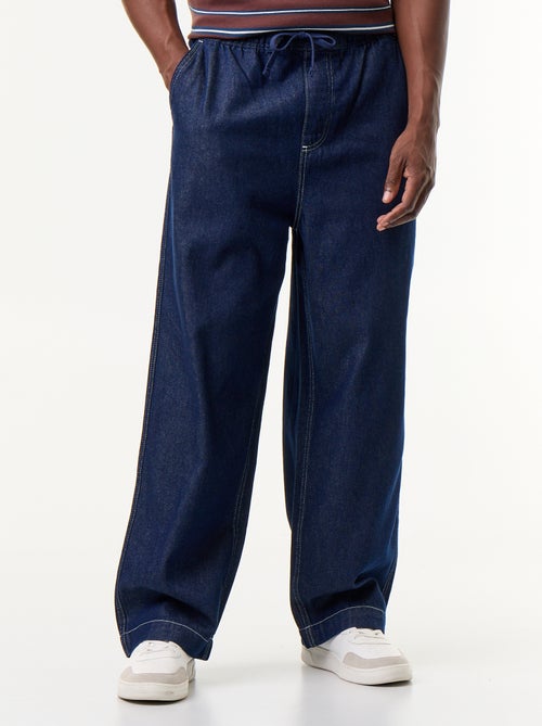 Pantalón vaquero con cintura elástica - Kiabi