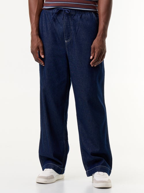 Pantalón vaquero con cintura elástica - Kiabi