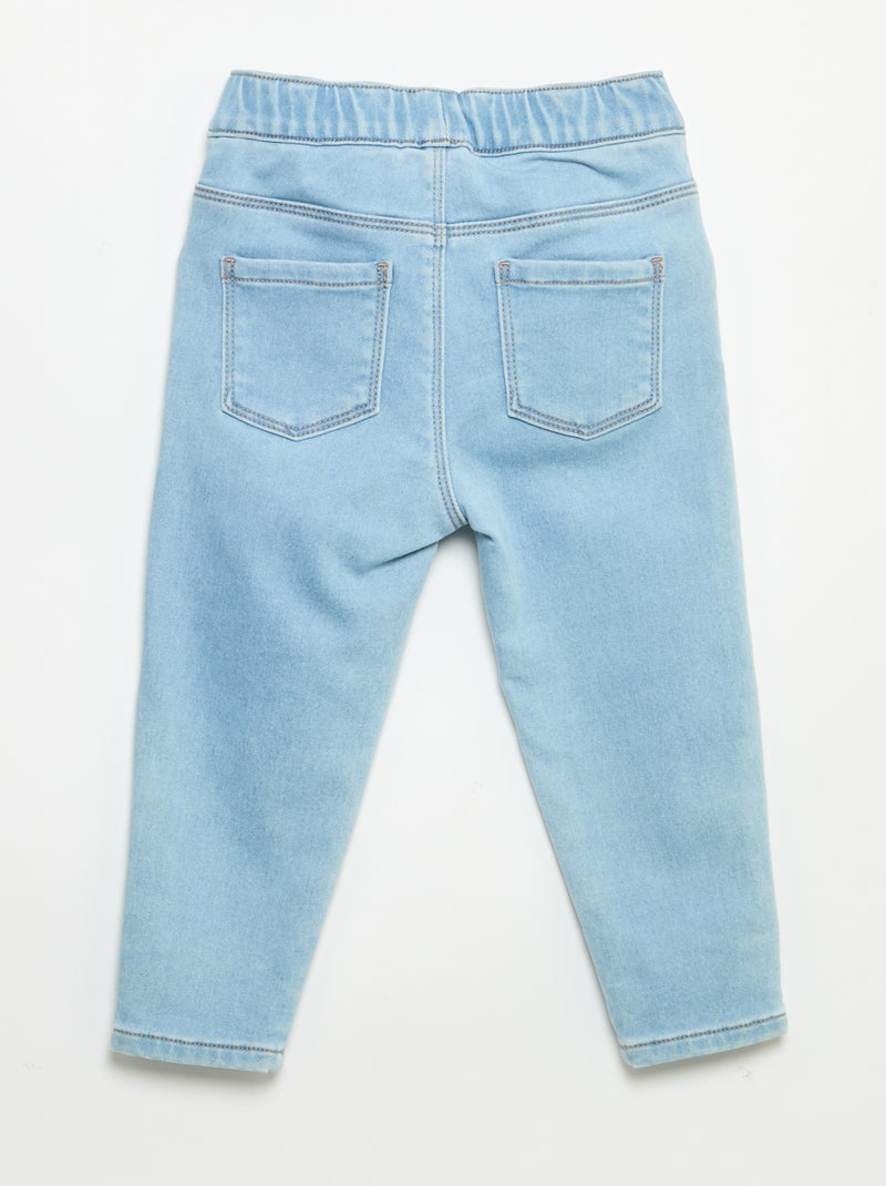Pantalón vaquero con dobladillo en el bajo Azul - Kiabi
