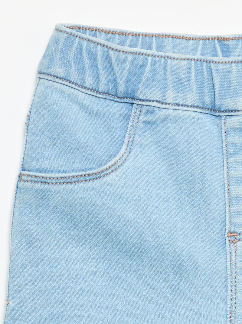 Pantalón vaquero con dobladillo en el bajo Azul - Kiabi