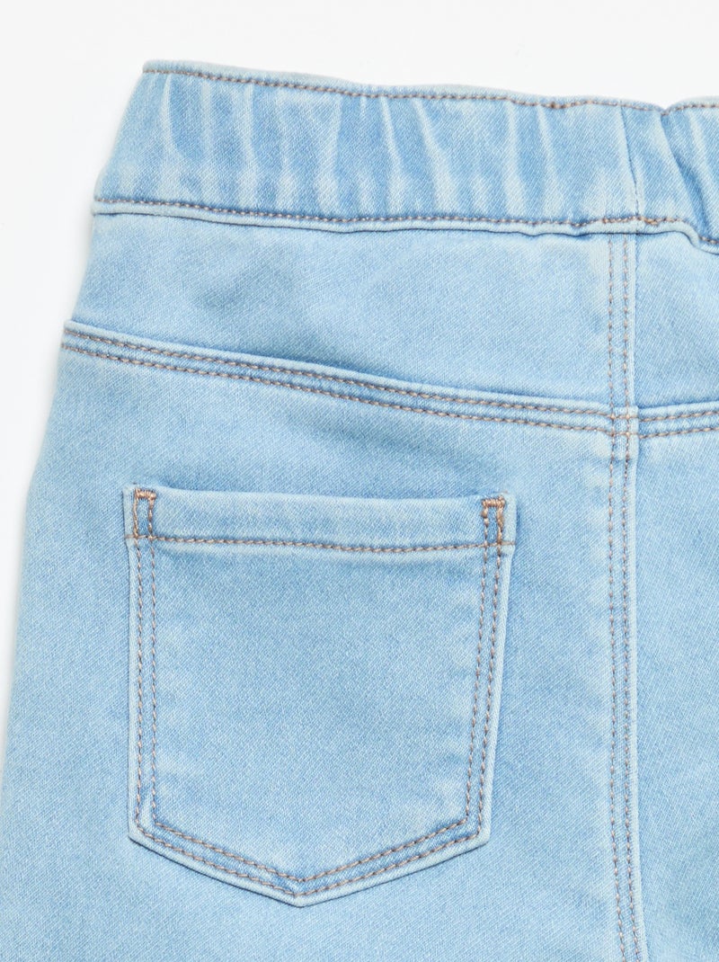 Pantalón vaquero con dobladillo en el bajo Azul - Kiabi