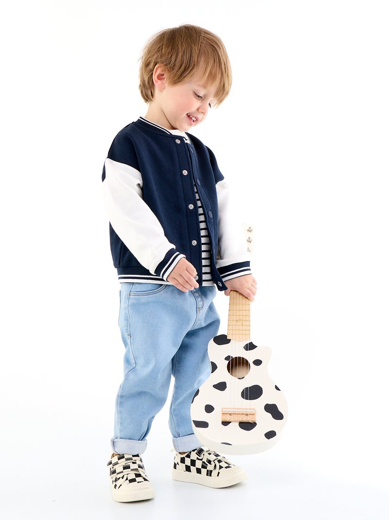 Pantalón vaquero con dobladillo en el bajo Azul - Kiabi
