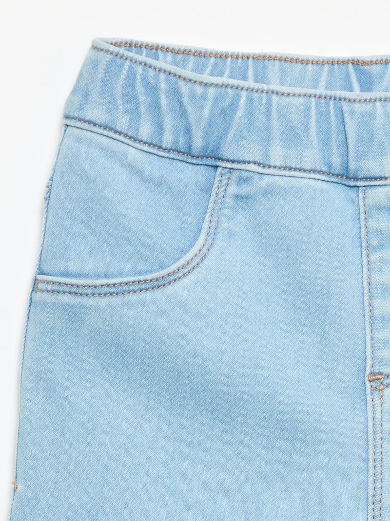 Pantalón vaquero con dobladillo en el bajo Azul - Kiabi