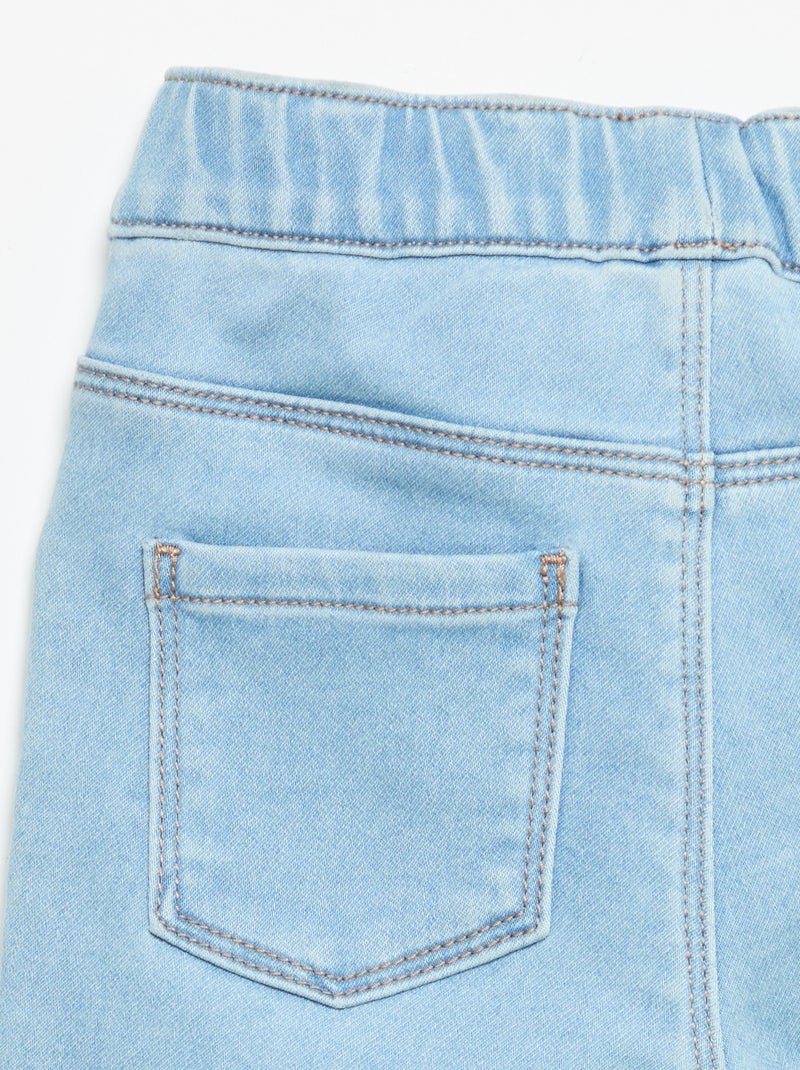 Pantalón vaquero con dobladillo en el bajo Azul - Kiabi