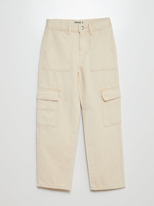 Pantalón vaquero con múltiples bolsillos - Kiabi