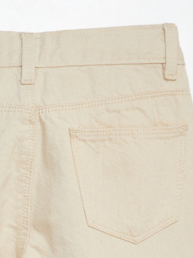 Pantalón vaquero con múltiples bolsillos BLANCO - Kiabi