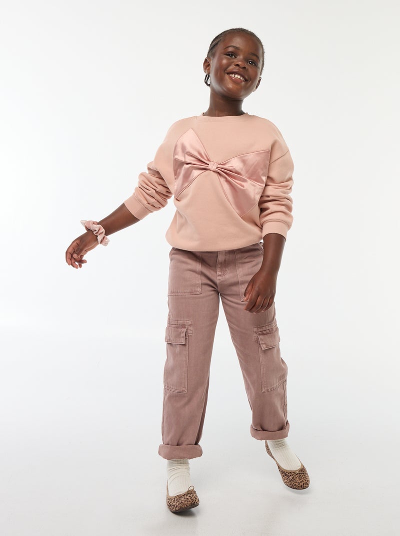 Pantalón vaquero con múltiples bolsillos Purpura - Kiabi