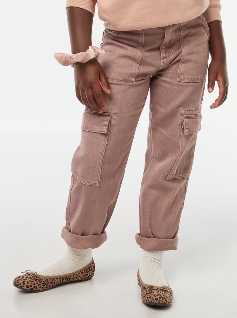 Pantalón vaquero con múltiples bolsillos Purpura - Kiabi