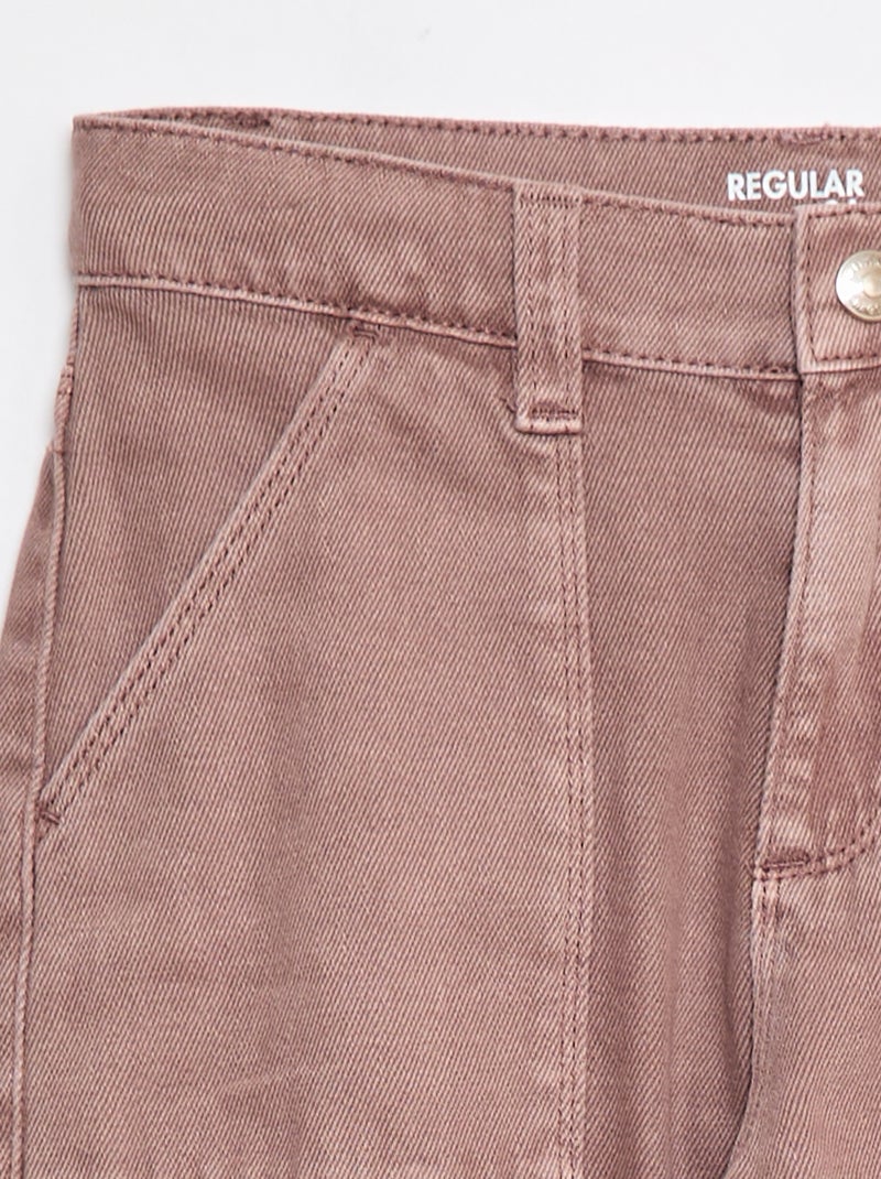 Pantalón vaquero con múltiples bolsillos Purpura - Kiabi