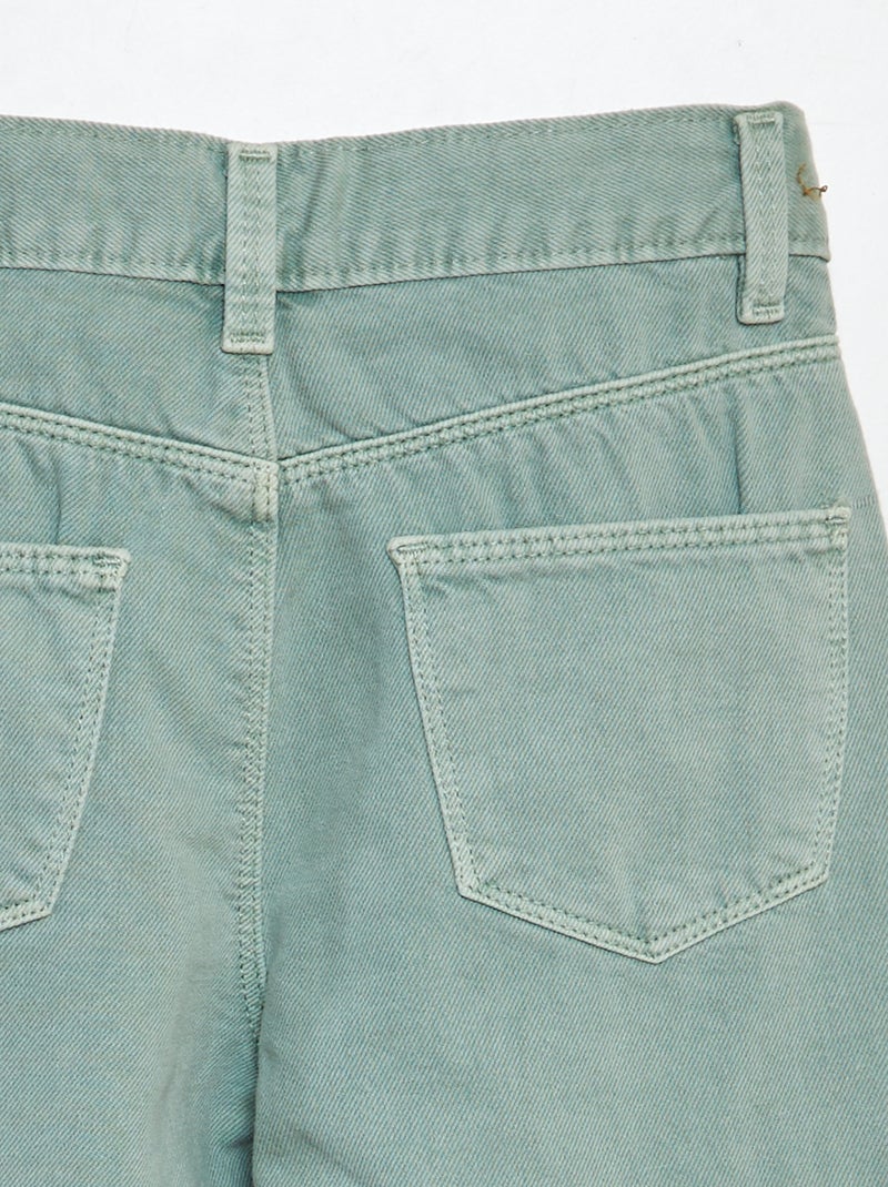 Pantalón vaquero con múltiples bolsillos VERDE - Kiabi