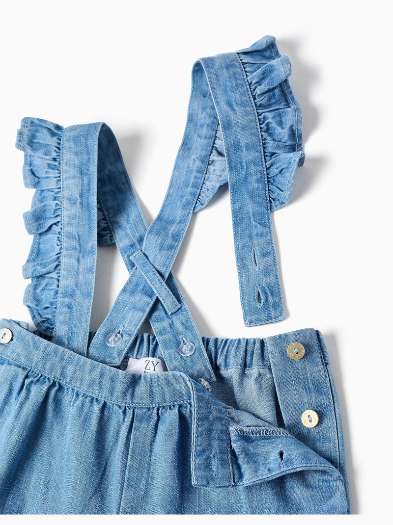Pantalón vaquero con tirantes desmontables Azul Azul - Kiabi