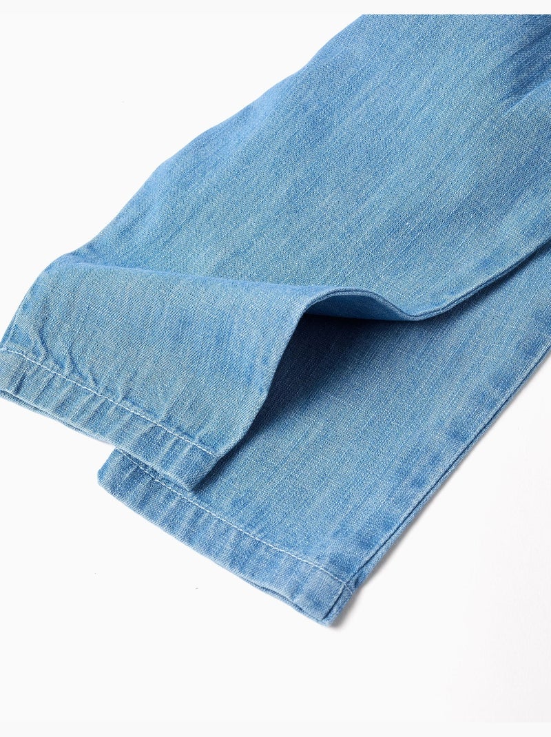 Pantalón vaquero con tirantes desmontables Azul Azul - Kiabi