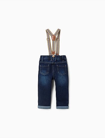 Pantalón vaquero con tirantes desmontables