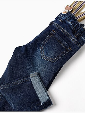 Pantalón vaquero con tirantes desmontables