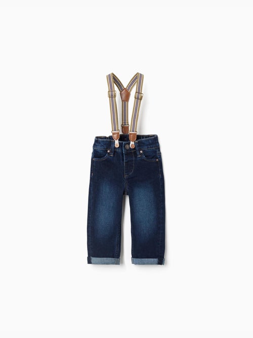 Pantalón vaquero con tirantes desmontables - Kiabi Pantalón vaquero con tirantes desmontables - Kiabi