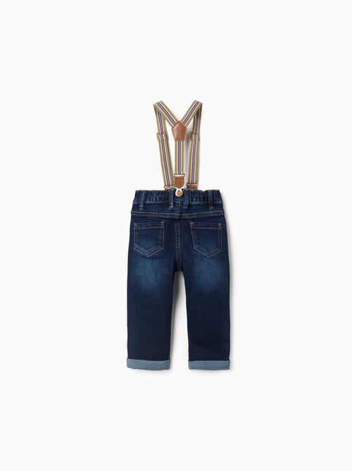Pantalón vaquero con tirantes desmontables - Kiabi Pantalón vaquero con tirantes desmontables - Kiabi