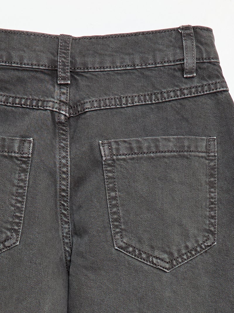 Pantalón vaquero corte ancho globo Gris - Kiabi