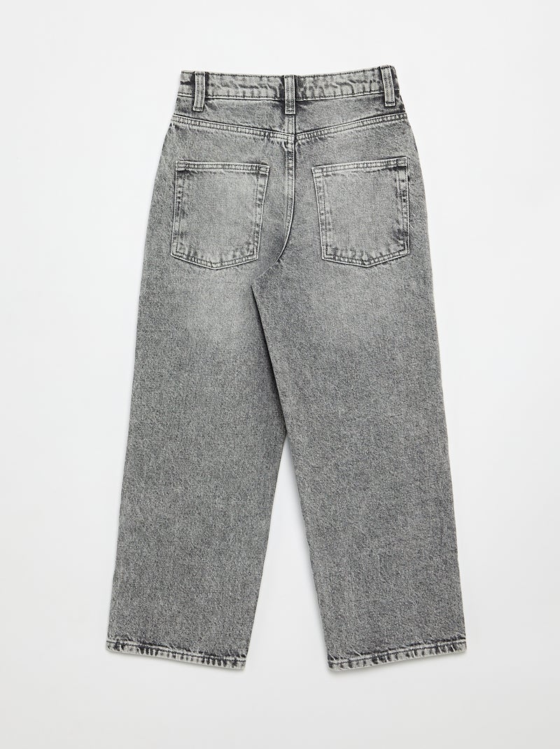 Pantalón vaquero corte baggy Gris - Kiabi