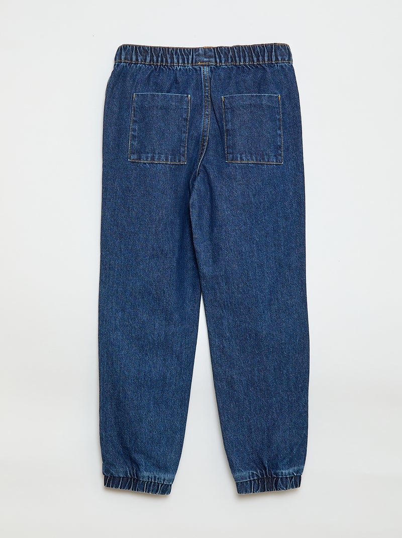 Pantalón vaquero corte jogger Azul - Kiabi