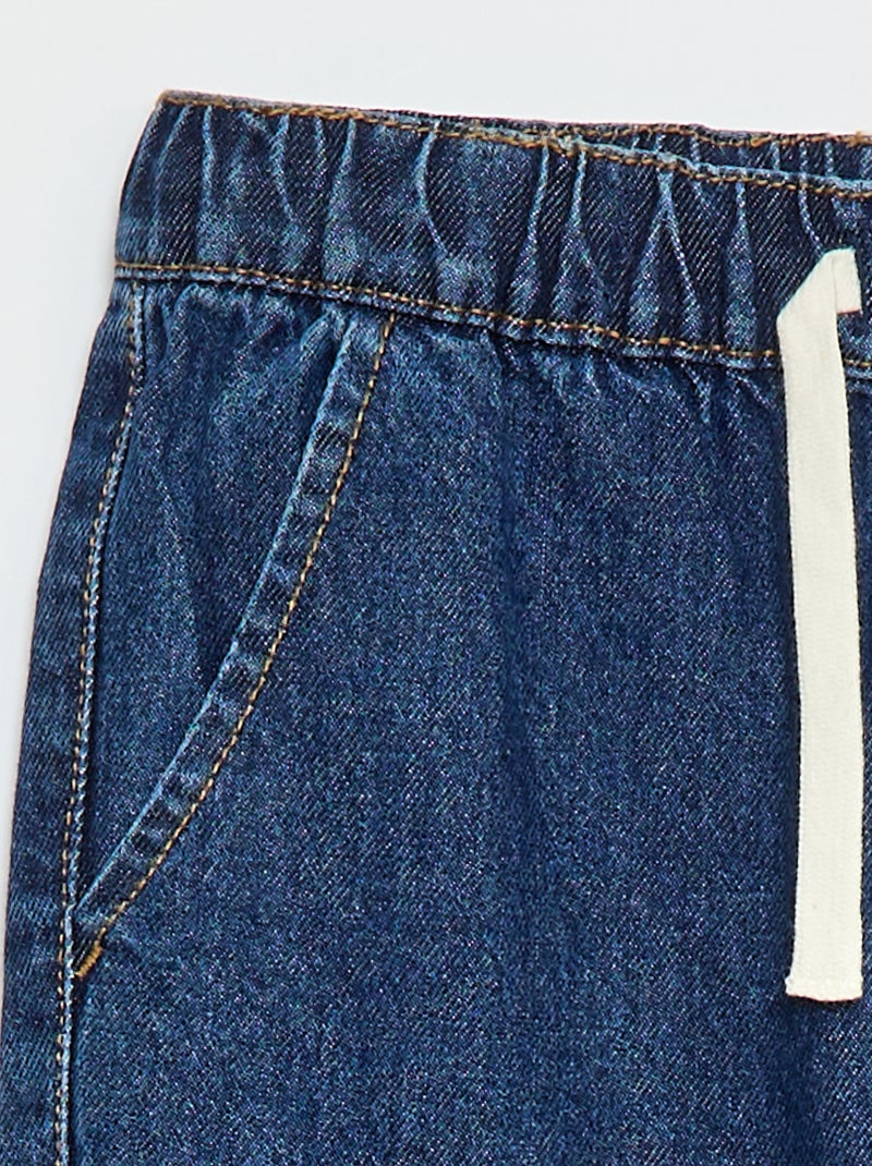Pantalón vaquero corte jogger Azul - Kiabi