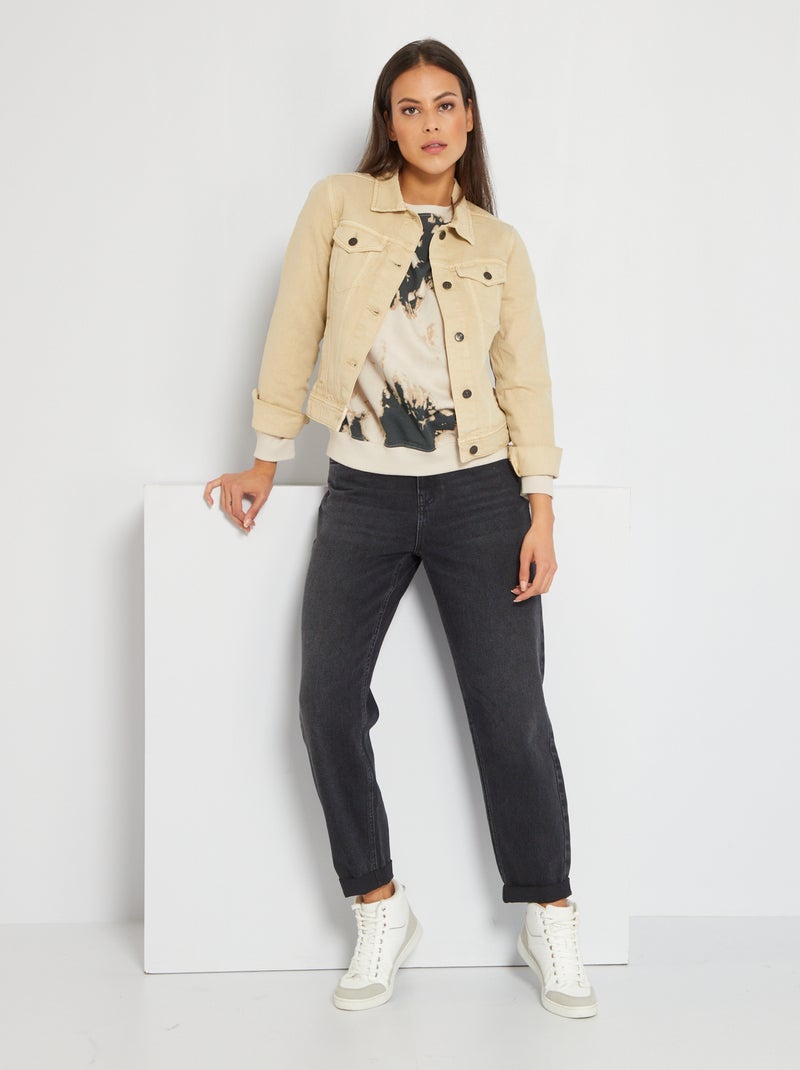 Pantalón vaquero corte slouchy NEGRO - Kiabi