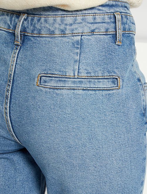 Pantalón vaquero corte western - AZUL - Kiabi - 18.00€