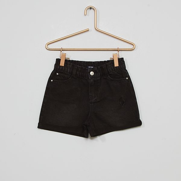 Pantalón corto vaquero para hombre color negro Denley 3036