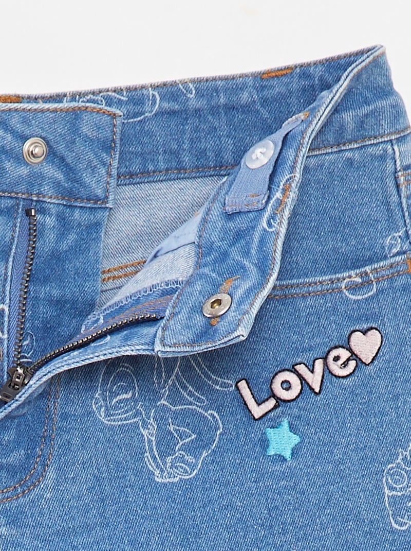 Pantalón vaquero corto 'Disney' Azul - Kiabi