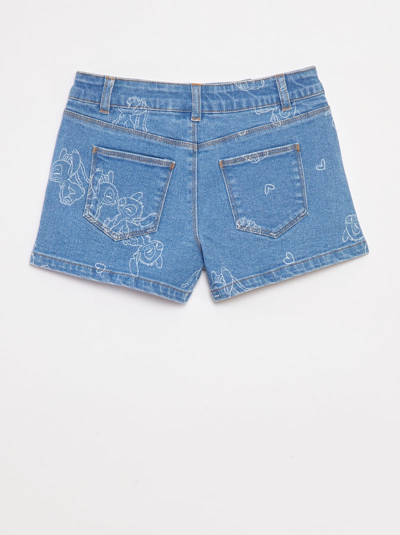 Pantalón vaquero corto 'Disney' Azul - Kiabi