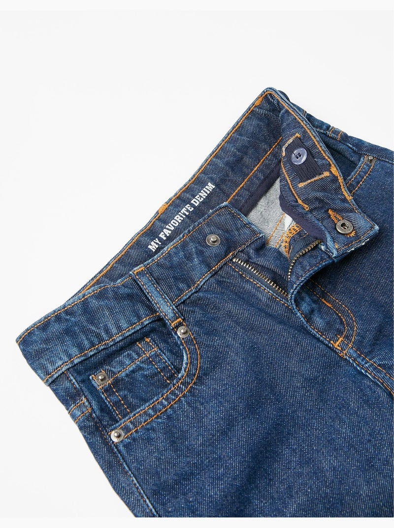Pantalón vaquero de algodón Azul Azul - Kiabi