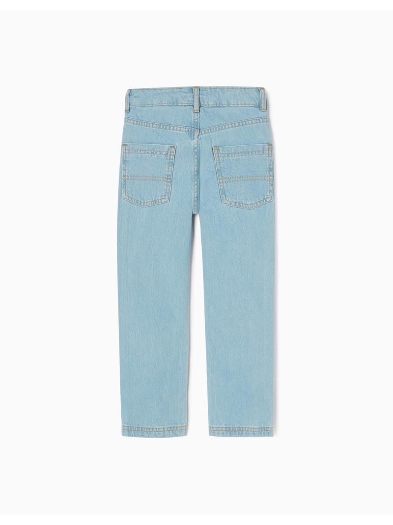 Pantalón vaquero de algodón Azul claro - Kiabi