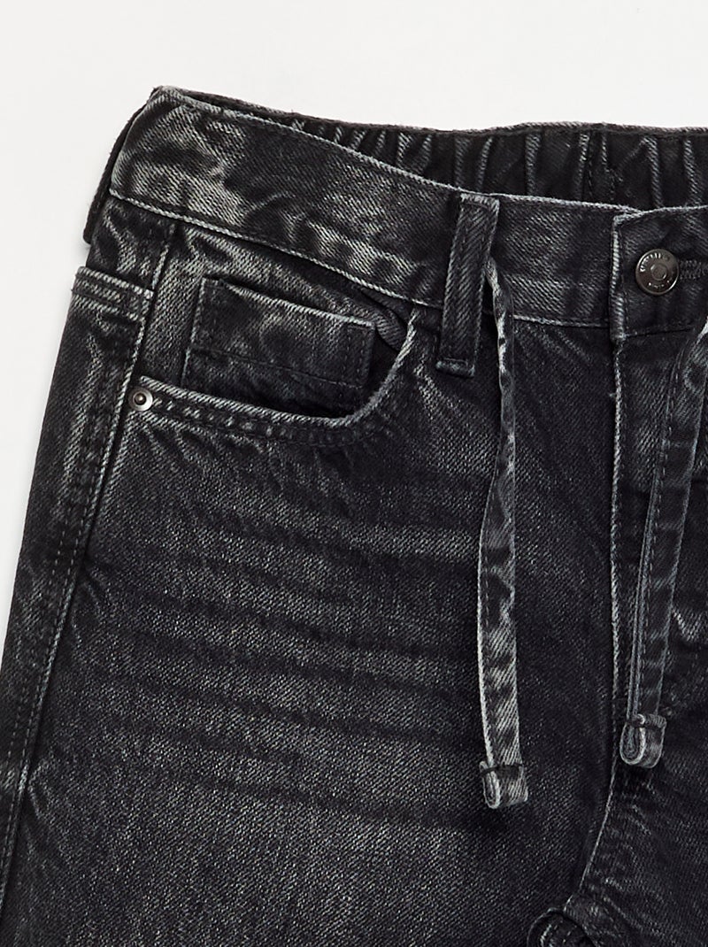 Pantalón vaquero de corte ancho Negro - Kiabi