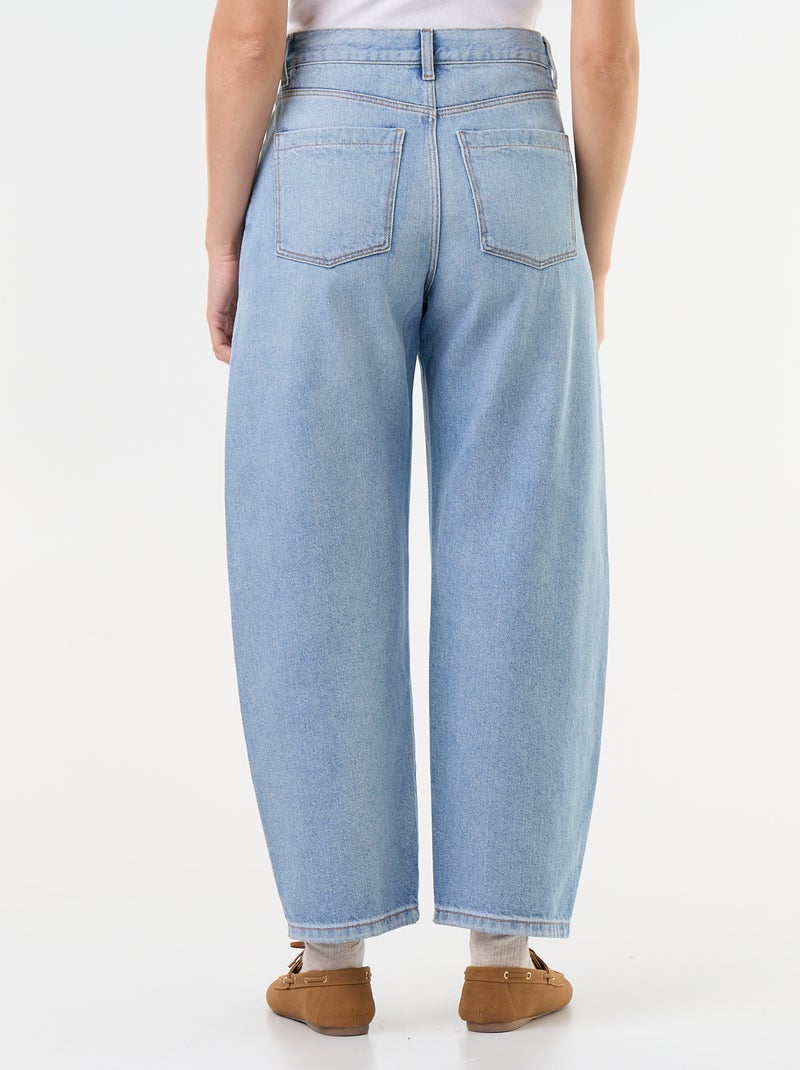 Pantalón vaquero de corte barrel ancho Azul - Kiabi