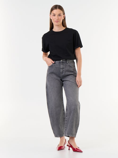 Pantalón vaquero de corte barrel ancho - Kiabi Pantalón vaquero de corte barrel ancho - Kiabi