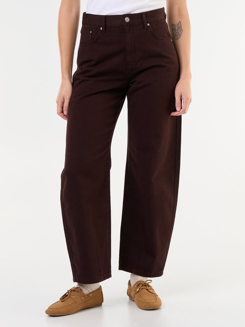 Pantalón vaquero de corte barrel ancho - Kiabi Pantalón vaquero de corte barrel ancho - Kiabi