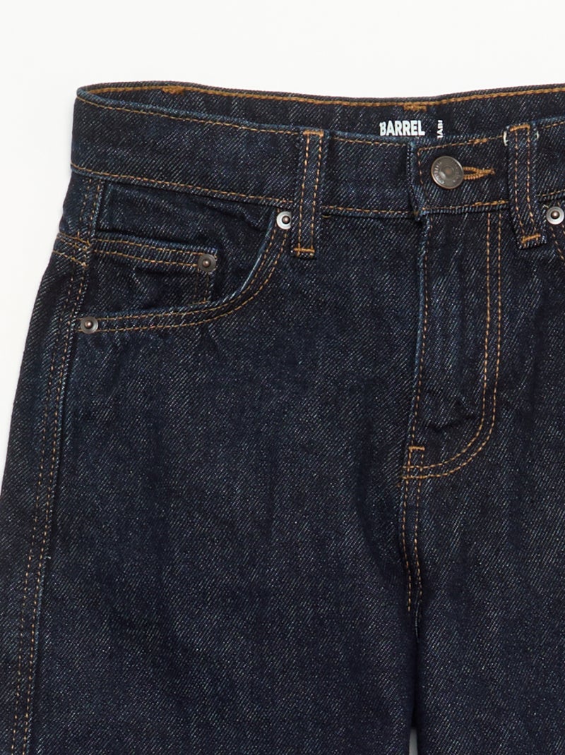 Pantalón vaquero de corte barrel Azul - Kiabi