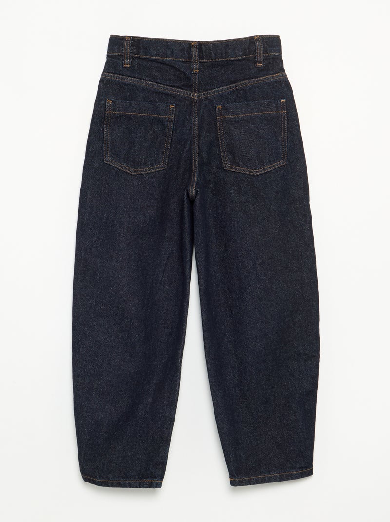 Pantalón vaquero de corte barrel Azul - Kiabi
