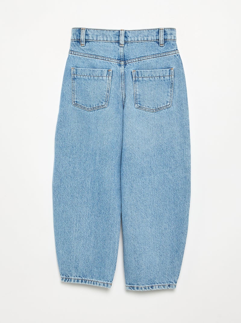 Pantalón vaquero de corte barrel Azul - Kiabi