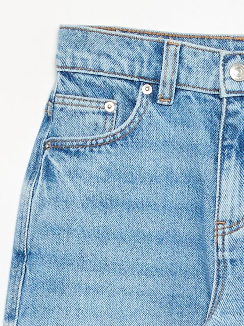 Pantalón vaquero de corte barrel Azul - Kiabi