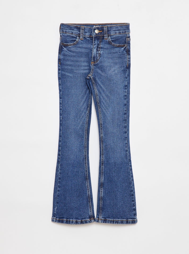 Pantalón vaquero de corte flare - Corte más cómodo Azul - Kiabi