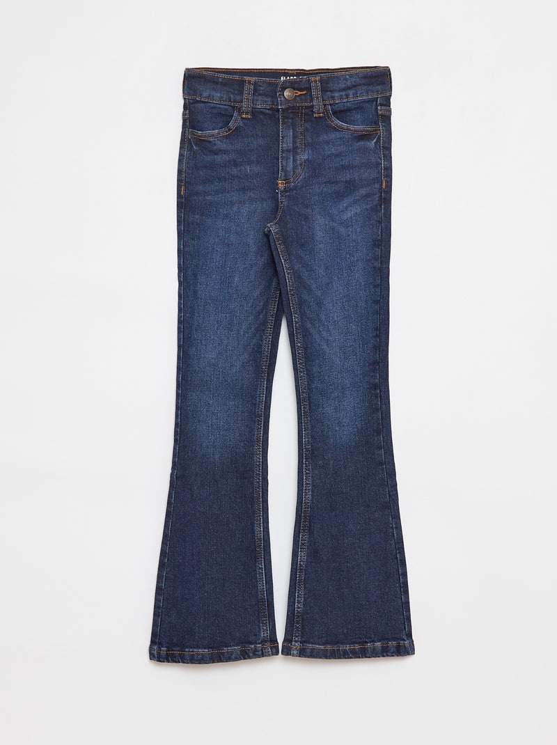 Pantalón vaquero de corte flare - Corte más cómodo Azul - Kiabi
