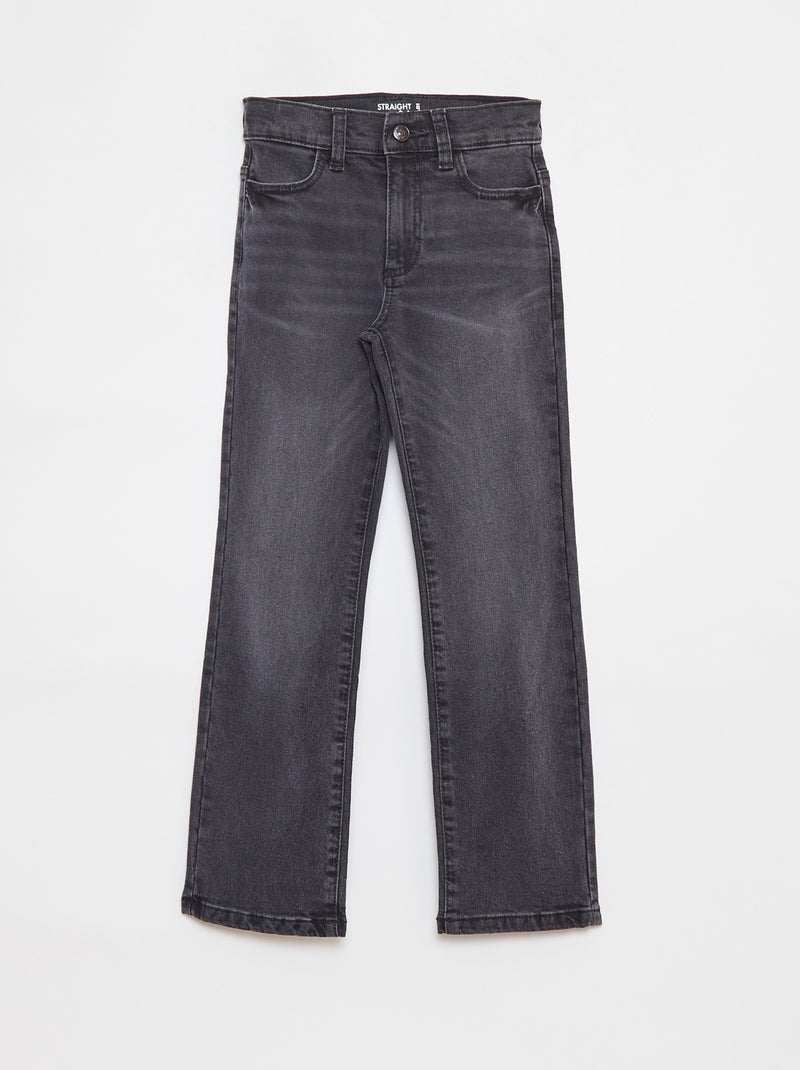 Pantalón vaquero de corte recto - Corte + ajustado Gris - Kiabi