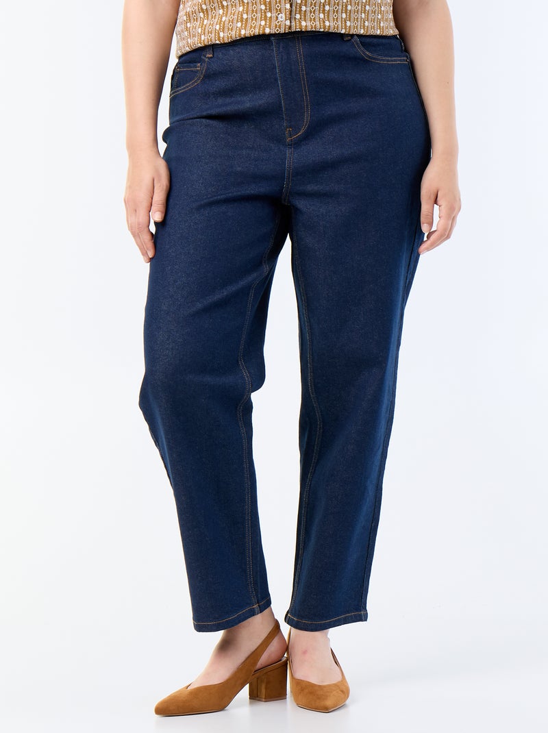 Pantalón vaquero de corte recto Azul - Kiabi