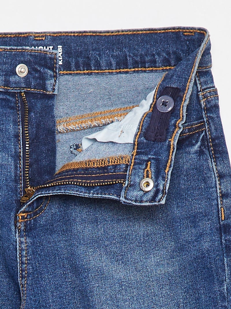 Pantalón vaquero de corte recto Corte más cómodo Azul - Kiabi