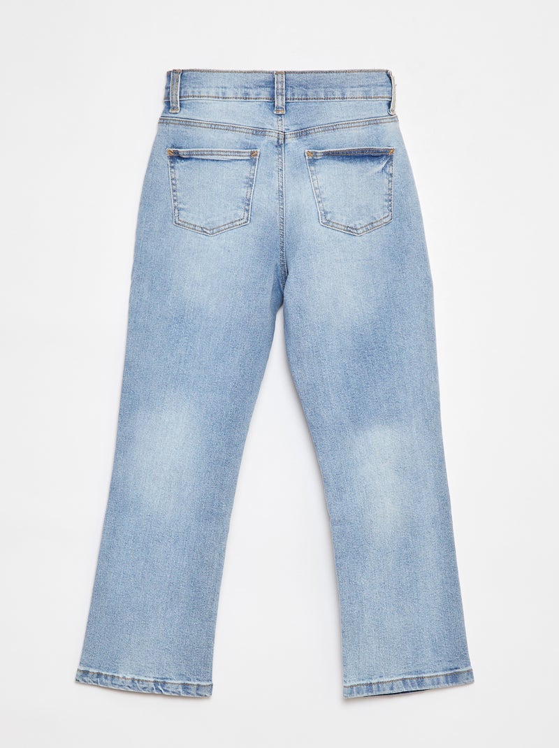 Pantalón vaquero de corte recto Corte más cómodo Azul - Kiabi