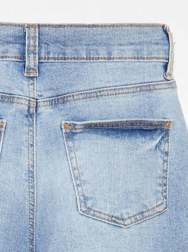 Pantalón vaquero de corte recto Corte más cómodo Azul - Kiabi
