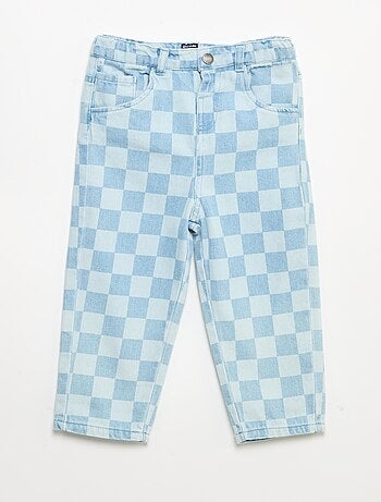 Pantalón vaquero de cuadros