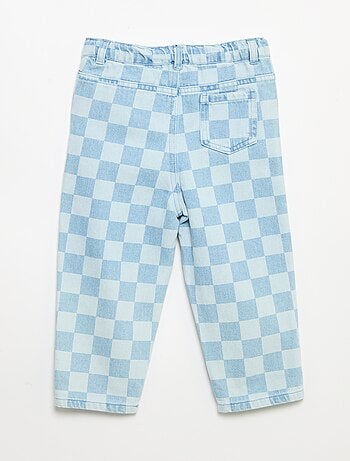 Pantalón vaquero de cuadros
