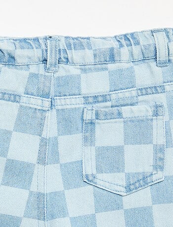 Pantalón vaquero de cuadros